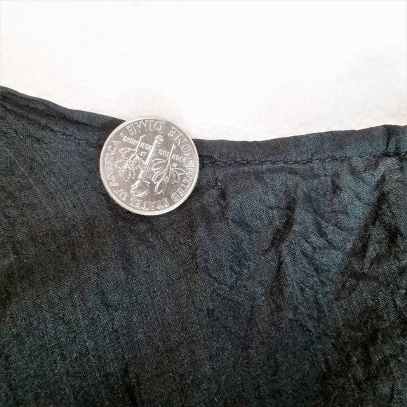 VTG 100% Silk Black Reversible Jumpsuit - Picture 13 of 14